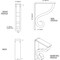 Ekena Millwork Ashford Triple, Wrought Iron Bracket, (Triple center brace), Powder Coated Black 2"W x 12"D x 15"H BKTM02X12X15TAS - alternate 7